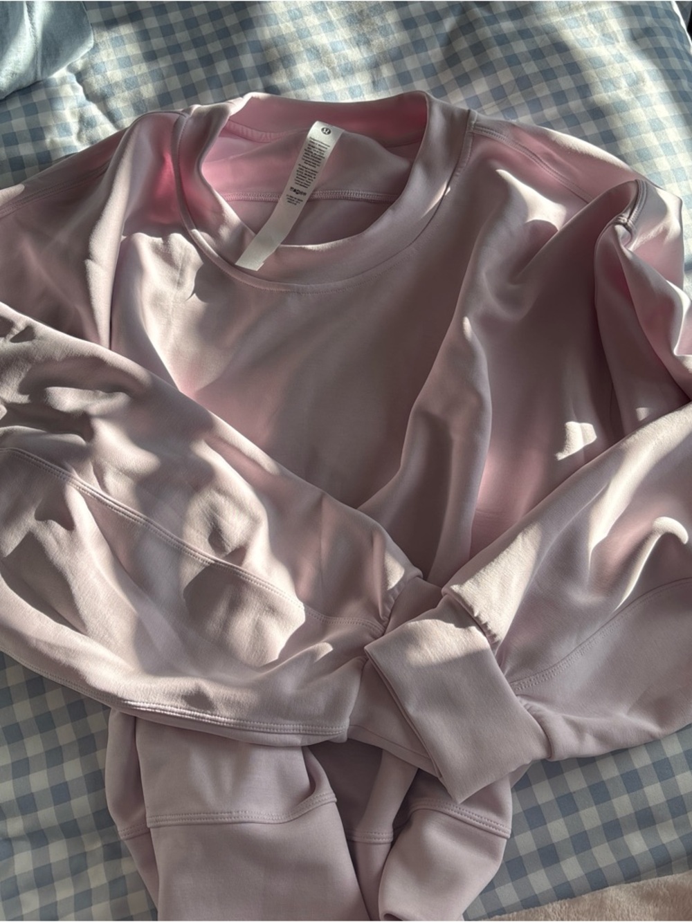 lululemon athletica Pastel Pink Crew Pullover